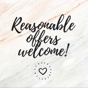 Reasonable offers welcome!